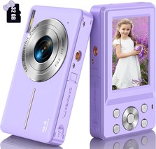 Digital Camera Kids Camera FHD 1080P 44MP Compact Digital Camera with 32GB SD Ca - £81.53 GBP