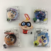 Disney Pixar McDonald&#39;s Incredibles Inside Out Toy Story Coco Plush Clip... - £21.80 GBP