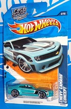 Hot Wheels 2011 Nightburnerz Series #113 Chevy Camaro Concept Mtflk Teal... - $7.00