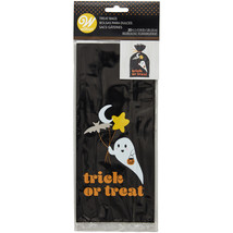 Wilton Trick or Treat Black Halloween Treat Bags and Ties, 20-Count - £14.33 GBP