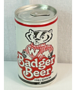 BADGER 1983 BUCKY STAY PULL TAB BEER CAN FOOTBALL BASKETBALL SEALED TOP ... - £4.67 GBP