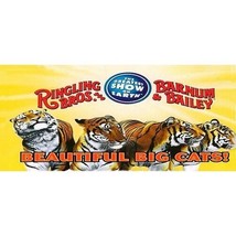 5&quot;x3&quot; RINGLING BROS BEAUTIFUL BIG CATS BILLBOARD SIGN O/S Lionel/AMERICA... - £5.67 GBP