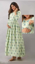 Attractive Both side zip Pregnant / Maternity Women Kurti Gown Easy baby... - £33.03 GBP