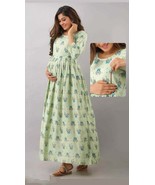 Attractive Both side zip Pregnant / Maternity Women Kurti Gown Easy baby... - $42.16