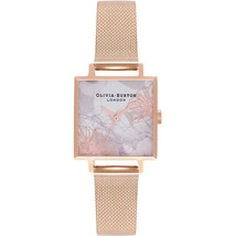 Olivia Burton OB16VM18 Square Dial Abstract Floral Ladies Watch - £96.29 GBP