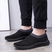 2023 New Men Casual Shoes Spring Summer Fly Woven   Fashion Wal Lazy Casual Shoe - £59.98 GBP