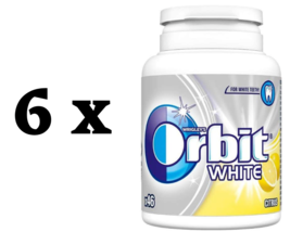 Orbit White Citrus Sugar Free Chewing Gum Tubs 46pcs - 6 x 64g - $37.40