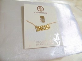 Giani Bernini 18k Gold/SS Plated 2016 Graduation Pendant Necklace R449 $80 - £25.94 GBP