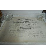 Vintage Antique 1913 HIgh School Diploma Bridgeport Connecticut 16 x 21&quot;... - $368.38 MXN