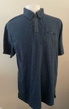 Alexander Julian Colours Polo Shirt Mens XL Heather Blue  Short Sleeve Pocket - £9.98 GBP