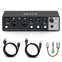 2X2 Usb Audio Interface For Recording, Streaming And Podcasting, 24Bit/1... - £71.21 GBP