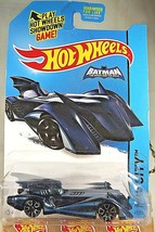 2015 Hot Wheels #63 HW City-Batman Brave and Bold BATMOBILE Blue w/Trap5 Spokes - £6.38 GBP