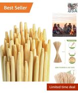 120PCS 36&quot; Bamboo Marshmallow Skewers - Heavy Duty Disposable Roasting S... - $1,323.75 MXN
