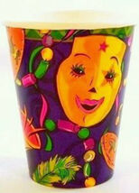 Mardi Gras Mania Party Cups (8) - Party Supplies - $1.16