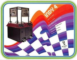 Indy 4 Arcade FLYER Original NOS Retro Video Game Retro Artwork Sheet 1976 - £14.19 GBP