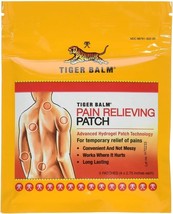 Pack of 6 - Tiger Balm Pain Relieving Patch 4 x 2.75&quot; - 5 Patches / Pouch. - $33.65