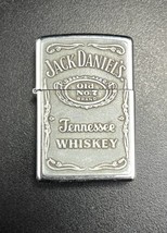 Jack Daniels Whiskey Zippo Lighter Date 2007 WORKS GREAT Free Shipping - £22.21 GBP