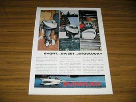 1964 Print Ad Evinrude 9 1/2 HP Sportwin Compact Outboard Motors - £9.71 GBP