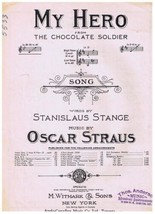 My Hero from The Chocolate Soldier Sheet Music Stanislaus Strange Oscar Straus - £1.69 GBP