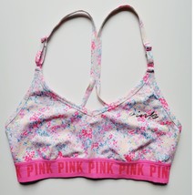 PINK Victoria&#39;s Secret Sport Ultimate Lightly Lined Floral Sports Bra Me... - $471.18 MXN