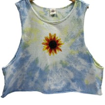 Urban Outfitters Crop Top large Tank Tie-Dye daisy vintage feel women&#39;s ... - £18.20 GBP