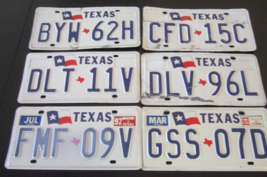 Your Choice From 6 Texas License Plates Issued 1990 - 1991 Barn Finds - £10.75 GBP