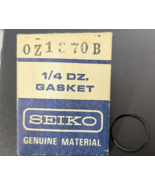 NOS VINTAGE SEIKO QUARTZ BATTERY CELL HATCH GASKET PART# 0Z1370B - $20.15 CAD