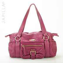 FUCHSIA/MAGENTA MICHAEL KORS PEBBLED  SOFT LEATHER SATCHEL! - $117.81