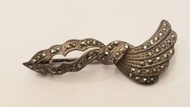 Vintage 925 Marcasite Pin - $17.77