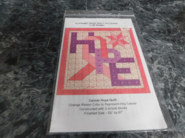 Cancer Hope Quilt Alphabet Soup Quilt Patterns - £2.30 GBP