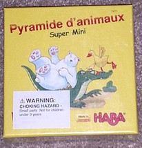Animal Upon Animal Pyramide D'animaux Game Super Mini Haba #5471 New Sealed - $5.00