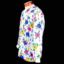 Angelica Womens Medical Lab Jacket Scrubs Floral Nurse Doctor Uniform Me... - $34.64
