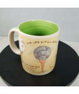 Russ Berrie Golf Coffee Mug Handpainted Swing Ball Club Vintage History ... - $26.63 CAD