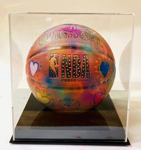 E M Zax &quot;Magic&quot; Original Hand Painted Basketball H/SIGNED By Magic Johnson Coa - £1,800.78 GBP