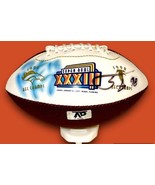 PEYTON MANNING &amp; TONY SARAGUSA AUTOGRAPHED SIGNED LOGO 6.5&quot; MINI FOOTBAL... - $128.69