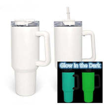 40oz Sublimation Glow in Dark Stainless Steel Tumbler - £13.36 GBP