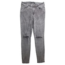 Aeropostale Womens High Waist Denim Jeggings 2 Gray Acid Wash Distressed... - $13.25