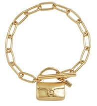 Coach Tabby Handbag Charm Paperclip Bracelet - $84.11