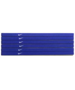 NEW Nike Unisex Running SET OF 2 Headbands Swoosh Sport ROYAL BLUE WHITE... - £7.85 GBP