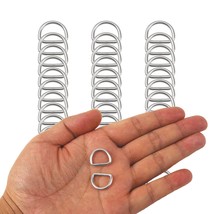 30Pcs 304 Stainless Steel Welded Heavy D-Rings For Hand Diy Accessories ... - $17.99