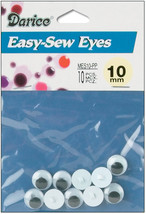 Sew On Wiggle Eyes 10mm - £10.68 GBP