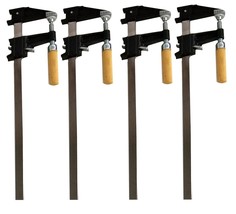 4 Pack - EDM 12&quot; Steel Bar Clamp Tools Ratchet Quick Release for Metal o... - $30.99