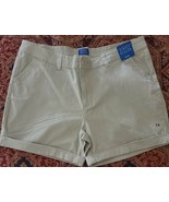 Simply Styled by Sears ~ Women&#39;s Size 14 ~ Khaki ~ Cuffed ~ Cotton Shorts - $42.10 CAD
