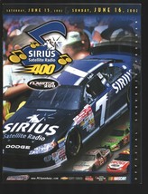 Michigan Int&#39;l Speedway NASCAR Sirius Radio400 Race Program 6/16/2002-Da... - £29.72 GBP