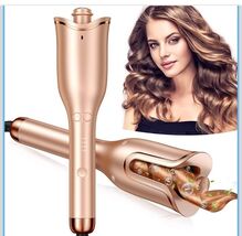 Automatic Ceramic Curling Iron Adjustable Heat Auto Shut Off Fast Heat Up - $20.47