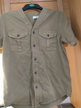 Mens Tops Topman Size S Cotton Brown Top - $9.00