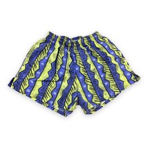Vtg 90s International Male Abstract Tribal Print Swim Trunks Shorts Lime... - £30.02 GBP