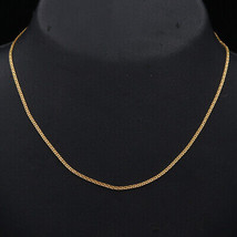 22 Carat Seal Truthful Gold 16in Wheat Chain Prince Gift Ancient Style Jewelry - £728.05 GBP