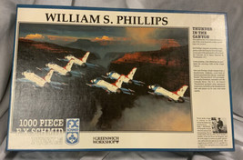 Thunder in the Canyon 1000 Jigsaw Puzzle F-16 USAF Thunderbirds William ... - $14.73