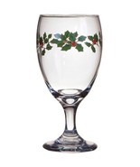 Christmas  Holidays  Hollies And Berries  Goblet Glass - £19.98 GBP